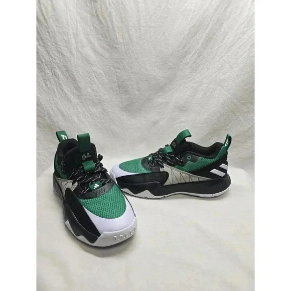 Size 7 Mens - Adidas Dame Certified EXTPLY 2.0 Black Court Green - Picture 13 of 13